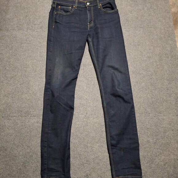 Levi’s 502 Straight Leg Slim Medium Wash Blue Jeans Size 32x38 (32x35 Actual) - Picture 1 of 11